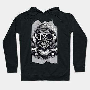 SkullGroove Beats 2 - Undead Headphones Metal Hoodie